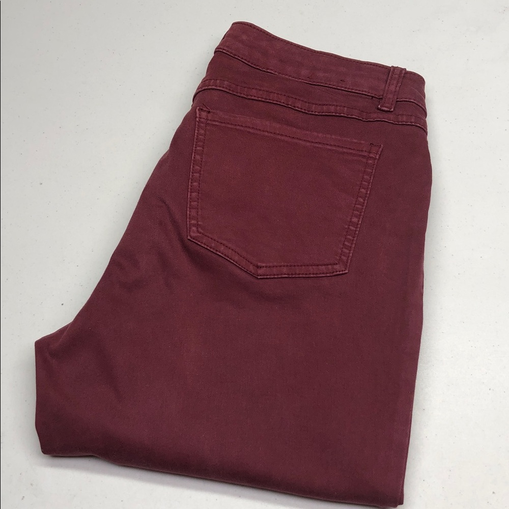 FDJ FRENCH DRESSING JEANS OLIVIA CRANBERRY HIGH-RISE SKINNY 6/28x30 ⭐️